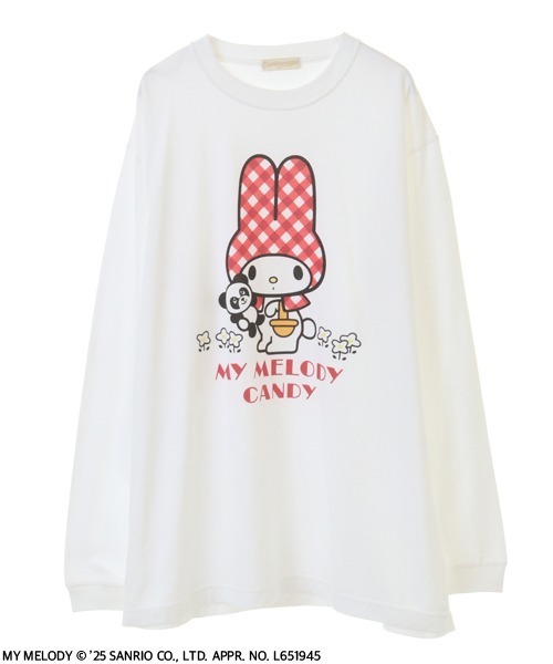Candy Stripper(キャンディストリッパー)の「【MY MELODY】HUGGING PEPE L/S Tシャツ(Tシャツ/カットソー・レディース・ピンク/オフホワイト/レッド・FREE)」の13枚目の写真