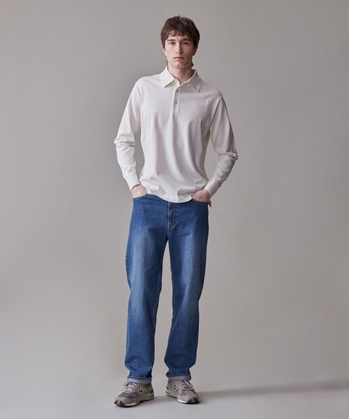 J.PRESS(ジェイプレス)の「【きちんと感 × ニットのような柔らかな着心地】フレックスジャージ ポロシャツ(ポロシャツ・メンズ・ネイビー系1/アイボリー系/グレー系・MEDIUM/LARGE/X-LARGE)」の7枚目の写真