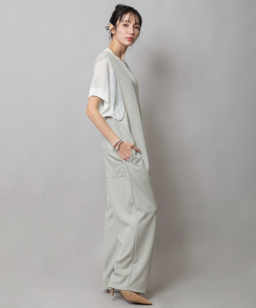 Munich(ミューニック)の「ブークレーダンボールコンビネゾン(つなぎ/オールインワン・レディース・グレイッシュベージュ/ブラック/ダークグレー・S/M)」の15枚目の写真