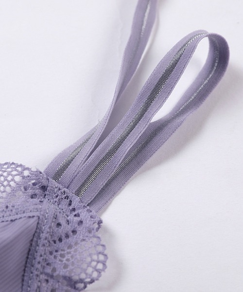 SAISON DE PAPILLON（セゾンドパピヨン）の「レース&バッククロスブラトップ（インナーウェア/肌着・レディース・ホワイト/ブラック/グレー/グリーン/ラベンダー・M）」の13枚目の写真