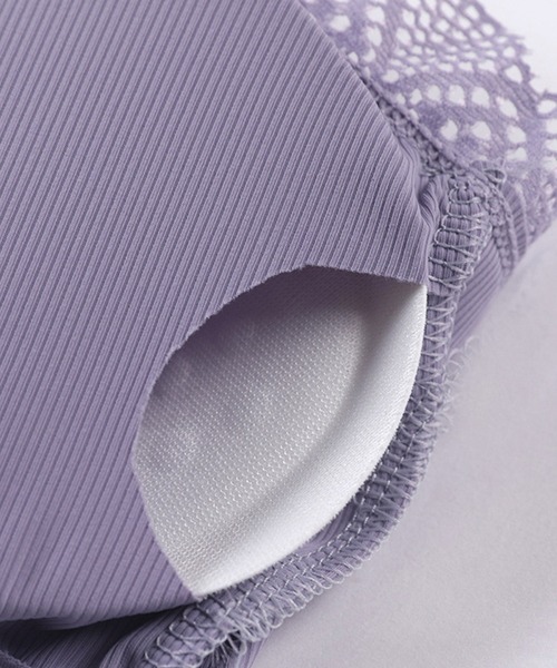 SAISON DE PAPILLON（セゾンドパピヨン）の「レース&バッククロスブラトップ（インナーウェア/肌着・レディース・ホワイト/ブラック/グレー/グリーン/ラベンダー・M）」の18枚目の写真