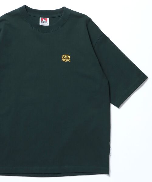BEN DAVIS（ベンデイビス）の「【BEN DAVIS（ベンデイビス）】ELLIPSE EMB CROPPED TEE / Tシャツ 半袖 ワンポイント 短丈 クルーネック（Tシャツ/カットソー・メンズ・ダークグリーン/ブラック/ネイビー・MEDIUM/LARGE/X-LARGE）」の2枚目の写真