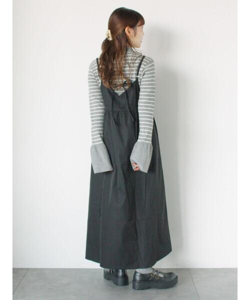 ehka sopo(エヘカソポ)の「ボーダー襟付リブカーディガン(カーディガン/ボレロ・レディース・ブルー/モカ/キナリ/グレー・F)」の19枚目の写真