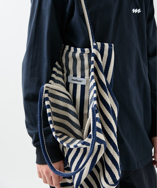 meltum（メルタム）の「【ZOZO限定】STRIPE TOTE（トートバッグ・メンズ・ブラック/ネイビー・FREE）」の20枚目の写真