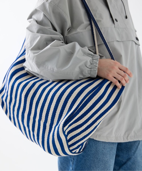 meltum（メルタム）の「【ZOZO限定】STRIPE TOTE（トートバッグ・メンズ・ブラック/ネイビー・FREE）」の15枚目の写真