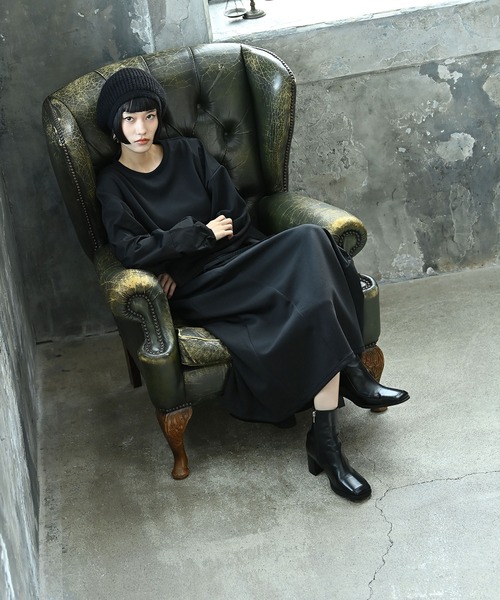 funda mine（ファンダマイン）の「fundamine ウール混 ベレー帽（ハンチング/ベレー帽・レディース・グレー/ブラック・FREE）」の3枚目の写真