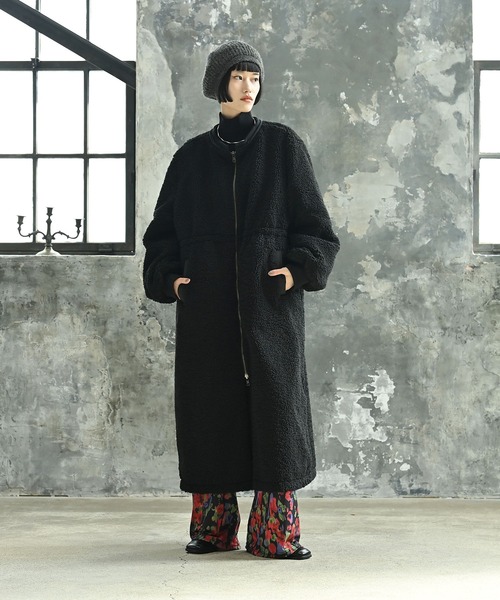 funda mine（ファンダマイン）の「fundamine ウール混 ベレー帽（ハンチング/ベレー帽・レディース・グレー/ブラック・FREE）」の4枚目の写真