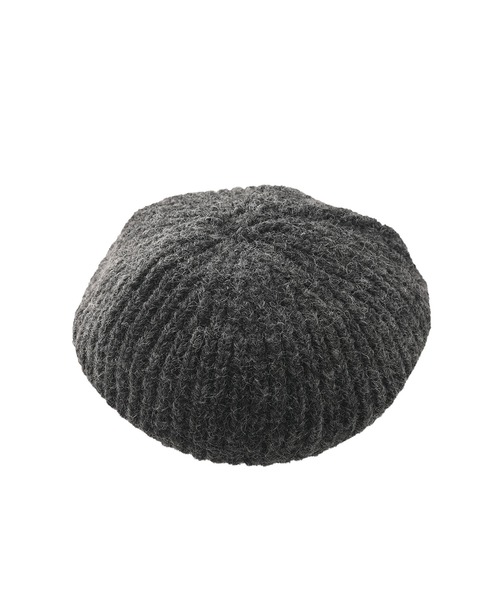 funda mine（ファンダマイン）の「fundamine ウール混 ベレー帽（ハンチング/ベレー帽・レディース・グレー/ブラック・FREE）」の9枚目の写真