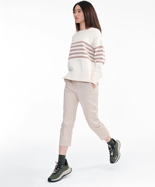 AIGLE(エーグル)の「オーガニックコットン マリンボーダーニットセーター(ニット/セーター・レディース・ホワイト/ダークブルー・M/S)」の7枚目の写真