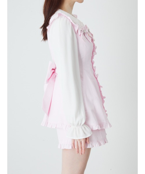 Ank Rouge（アンクルージュ）の「おリボンセットアップ（ワンピース・レディース・ブルー/ピンク/ネイビー・M）」の8枚目の写真