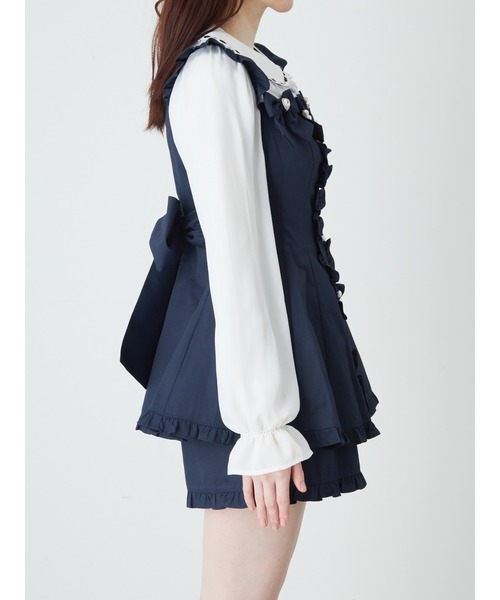 Ank Rouge（アンクルージュ）の「おリボンセットアップ（ワンピース・レディース・ブルー/ピンク/ネイビー・M）」の16枚目の写真