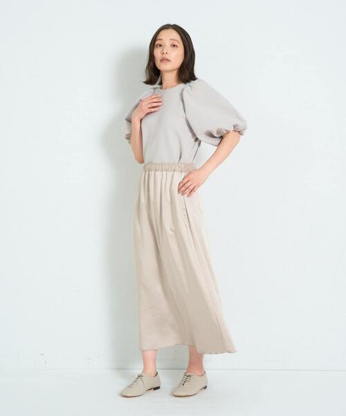 APSTUDUO サテンギャザースカート（予約》エアリーギャザースカート  