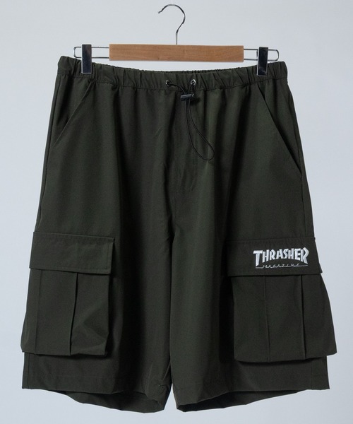 at】〔THRASHER/スラッシャー〕NYLON SHORTS ストレッチナイロン