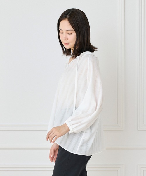 tシャツ からみ織ブラウス レディース セール】からみ織ブラウス（Tシャツ/カットソー）｜INED（イネド