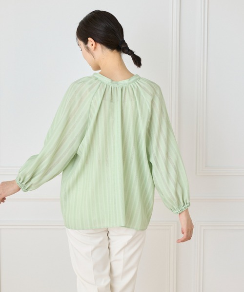 tシャツ からみ織ブラウス レディース セール】からみ織ブラウス（Tシャツ/カットソー）｜INED（イネド