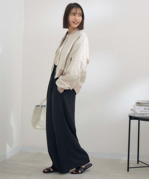 KATHARINE ROSS（キャサリンロス）の「【KATHARINE ROSS】 バックギャザーサロペット（サロペット/オーバーオール・レディース・ブラック/グレー・MEDIUM）」の4枚目の写真