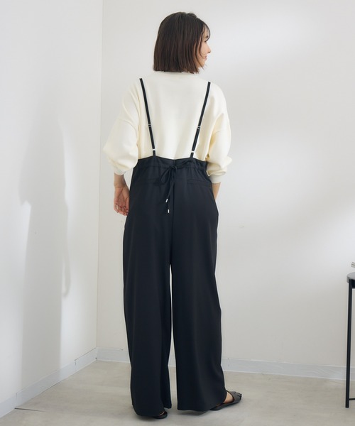 KATHARINE ROSS（キャサリンロス）の「【KATHARINE ROSS】 バックギャザーサロペット（サロペット/オーバーオール・レディース・ブラック/グレー・MEDIUM）」の11枚目の写真