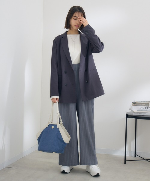 KATHARINE ROSS（キャサリンロス）の「【KATHARINE ROSS】 バックギャザーサロペット（サロペット/オーバーオール・レディース・ブラック/グレー・MEDIUM）」の14枚目の写真