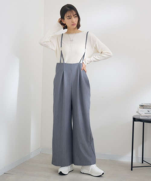 KATHARINE ROSS（キャサリンロス）の「【KATHARINE ROSS】 バックギャザーサロペット（サロペット/オーバーオール・レディース・ブラック/グレー・MEDIUM）」の18枚目の写真