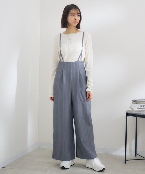 KATHARINE ROSS（キャサリンロス）の「【KATHARINE ROSS】 バックギャザーサロペット（サロペット/オーバーオール・レディース・ブラック/グレー・MEDIUM）」の19枚目の写真