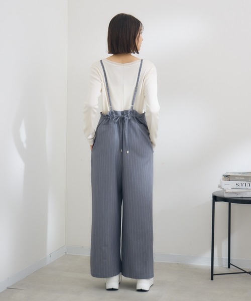 KATHARINE ROSS（キャサリンロス）の「【KATHARINE ROSS】 バックギャザーサロペット（サロペット/オーバーオール・レディース・ブラック/グレー・MEDIUM）」の22枚目の写真