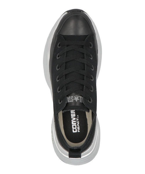 CONVERSE（コンバース）の「converse コンバース ALL STAR R SURGETRAINER MT OX レディーススニーカー 厚底(オールスターRサージトレーナーMTOX) 31313920 ブラック/メタリックシルバー（スニーカー・メンズ・ブラック×グレー・25.5cm/26.0cm/26.5cm/27.0cm/27.5cm/28.0cm/29.0cm/30.0cm）」の4枚目の写真