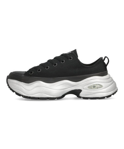CONVERSE（コンバース）の「converse コンバース ALL STAR R SURGETRAINER MT OX レディーススニーカー 厚底(オールスターRサージトレーナーMTOX) 31313920 ブラック/メタリックシルバー（スニーカー・メンズ・ブラック×グレー・25.5cm/26.0cm/26.5cm/27.0cm/27.5cm/28.0cm/29.0cm/30.0cm）」の7枚目の写真