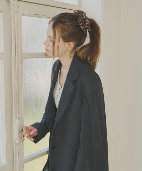 GIUNON（ジウノン）の「leopard ribbon barrette / レオパードリボンバレッタ（バレッタ/ヘアクリップ・レディース・ブラウン・FREE）」の21枚目の写真