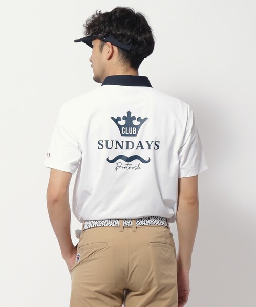 adabat(アダバット)の「◆【新レーベル ADABAT NAVY】UVカット/吸水速乾 ドライカノコバイカラーポロシャツ(ポロシャツ・メンズ・ネイビー/ホワイト/レッド系1・52/50/48/46)」の6枚目の写真
