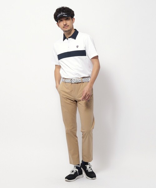 adabat(アダバット)の「◆【新レーベル ADABAT NAVY】UVカット/吸水速乾 ドライカノコバイカラーポロシャツ(ポロシャツ・メンズ・ネイビー/ホワイト/レッド系1・52/50/48/46)」の7枚目の写真