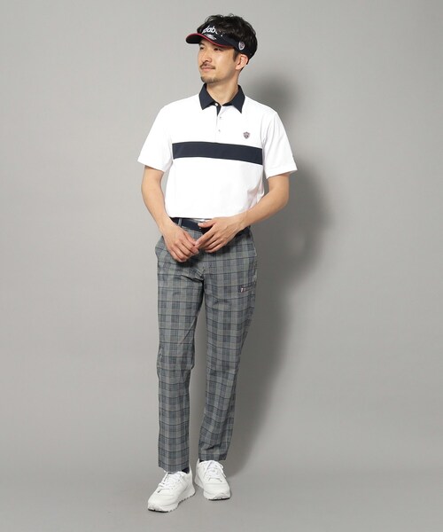 adabat(アダバット)の「◆【新レーベル ADABAT NAVY】UVカット/吸水速乾 ドライカノコバイカラーポロシャツ(ポロシャツ・メンズ・ネイビー/ホワイト/レッド系1・52/50/48/46)」の9枚目の写真