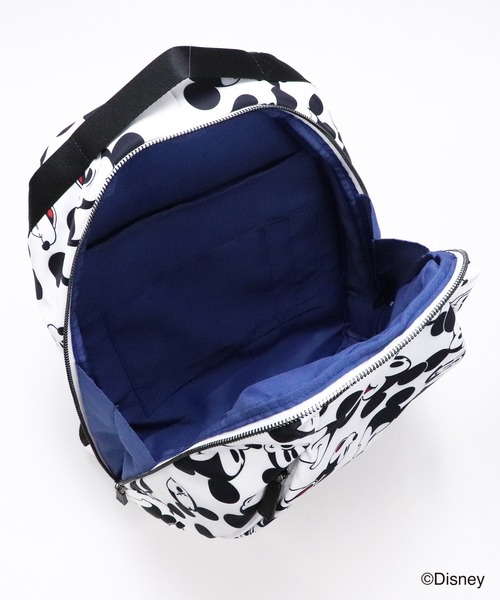 Disney（ディズニー）の「【 Disney / ディズニー 】 ミッキーマウス 総柄 リュック A4サイズ対応（バックパック/リュック・レディース・ブラック/ホワイト・FREE）」の13枚目の写真