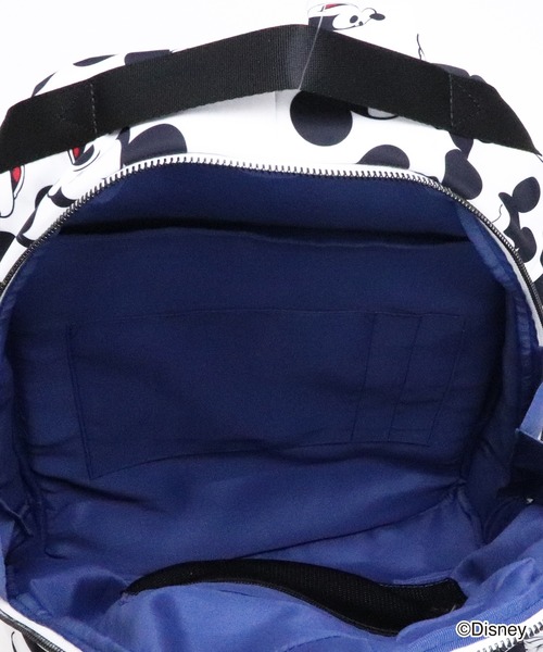 Disney（ディズニー）の「【 Disney / ディズニー 】 ミッキーマウス 総柄 リュック A4サイズ対応（バックパック/リュック・レディース・ブラック/ホワイト・FREE）」の14枚目の写真