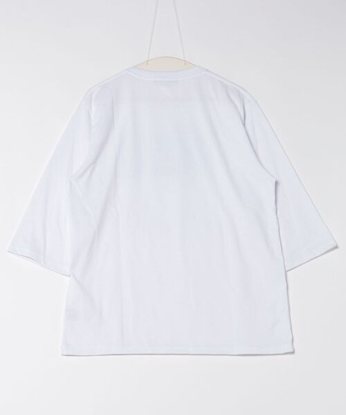 Mac-House（マックハウス）の「T-GRAPHICS 7分袖Ｔシャツ（Tシャツ/カットソー・メンズ・ホワイト/ライトグレー/ブラック/グレイッシュベージュ/グレー・S/M/L/XL）」の21枚目の写真