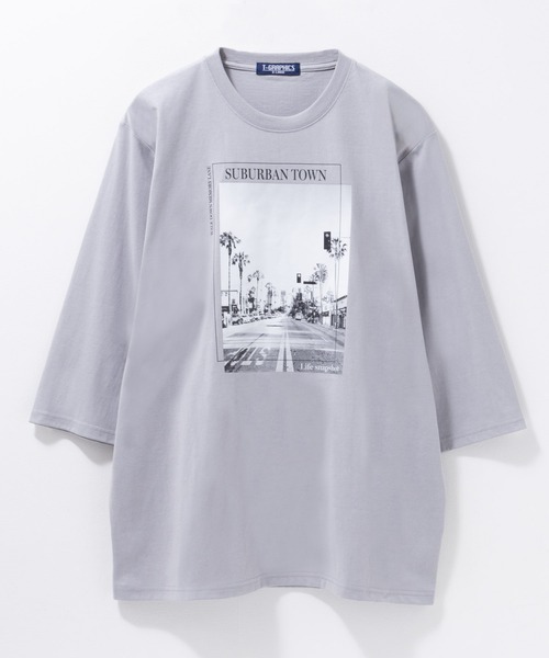 Mac-House（マックハウス）の「T-GRAPHICS 7分袖Ｔシャツ（Tシャツ/カットソー・メンズ・ホワイト/ライトグレー/ブラック/グレイッシュベージュ/グレー・S/M/L/XL）」の15枚目の写真