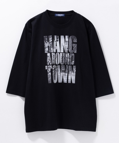 Mac-House（マックハウス）の「T-GRAPHICS 7分袖Ｔシャツ（Tシャツ/カットソー・メンズ・ホワイト/ライトグレー/ブラック/グレイッシュベージュ/グレー・S/M/L/XL）」の9枚目の写真