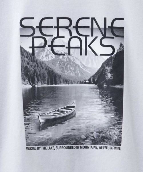 Mac-House（マックハウス）の「T-GRAPHICS 7分袖Ｔシャツ（Tシャツ/カットソー・メンズ・ホワイト/ライトグレー/ブラック/グレイッシュベージュ/グレー・S/M/L/XL）」の14枚目の写真