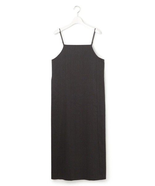 セール】【洗える】リネンレーヨンストレッチ Iライン キャミソール