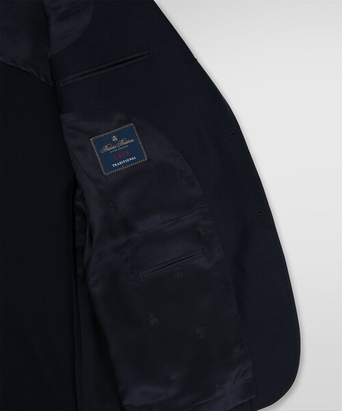 BROOKS BROTHERS(ブルックスブラザーズ)の「トロフィーモヘア/ミラクルクリンプウール 段返り3釦ブレザー Traditional(テーラードジャケット・メンズ・ネイビー・35SHT/36SHT/38REG/39SHT/37SHT/38SHT/40SHT/42SHT/42REG/44REG)」の6枚目の写真