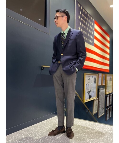 BROOKS BROTHERS(ブルックスブラザーズ)の「トロフィーモヘア/ミラクルクリンプウール 段返り3釦ブレザー Traditional(テーラードジャケット・メンズ・ネイビー・35SHT/36SHT/38REG/39SHT/37SHT/38SHT/40SHT/42SHT/42REG/44REG)」の8枚目の写真