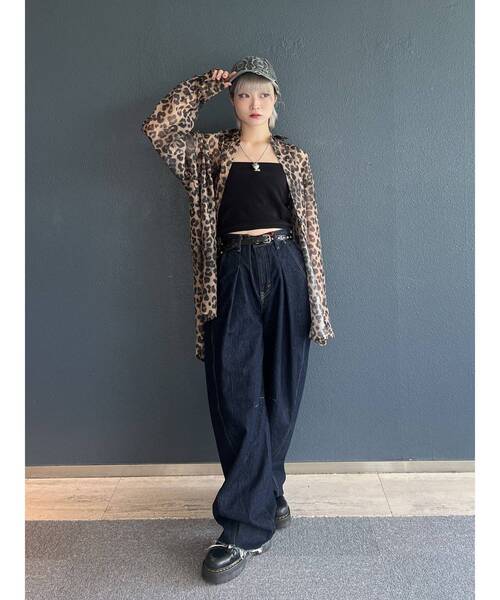 jouetie（ジュエティ）の「パターンシアールーズシャツ（シャツ/ブラウス・レディース・ブルー/ベージュ/ブラウン・MEDIUM）」の18枚目の写真