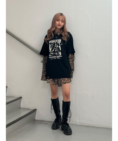 jouetie（ジュエティ）の「パターンシアールーズシャツ（シャツ/ブラウス・レディース・ブルー/ベージュ/ブラウン・MEDIUM）」の9枚目の写真