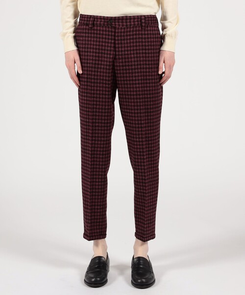 PT TORINO(ピーティートリノ)の「PT TRINO Rebel Fit ウールシルクリネン ノープリーツスラックス(スラックス・メンズ・レッド系その他・48/50/46)」の10枚目の写真