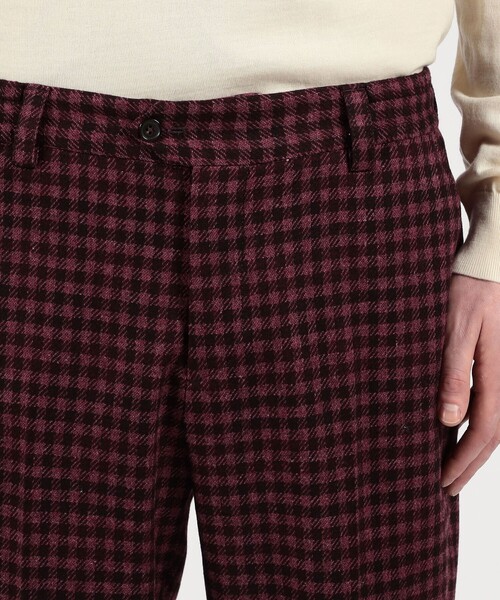 PT TORINO(ピーティートリノ)の「PT TRINO Rebel Fit ウールシルクリネン ノープリーツスラックス(スラックス・メンズ・レッド系その他・48/50/46)」の7枚目の写真