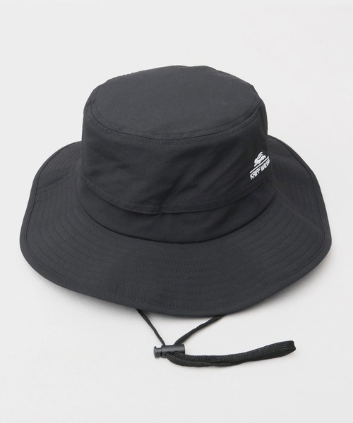 KRIFF MAYER（クリフメイヤー）の「撥水加工 リップストップナイロン アドベンチャーハット 吸汗速乾スベリ使用（ハット・メンズ・ブラック・FREE）」の9枚目の写真
