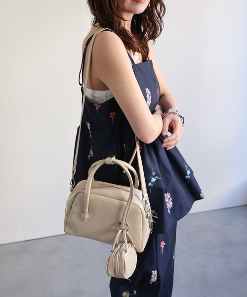 ap retro(アプレトロ)の「ミニBAG付ハンドバッグ / ショルダーバッグ(ハンドバッグ・レディース・シルバー/ライトベージュ/ブラック・FREE)」の7枚目の写真