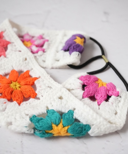 Port / ポート 】 クロシェ カラフル ヘアバンド / カチューム