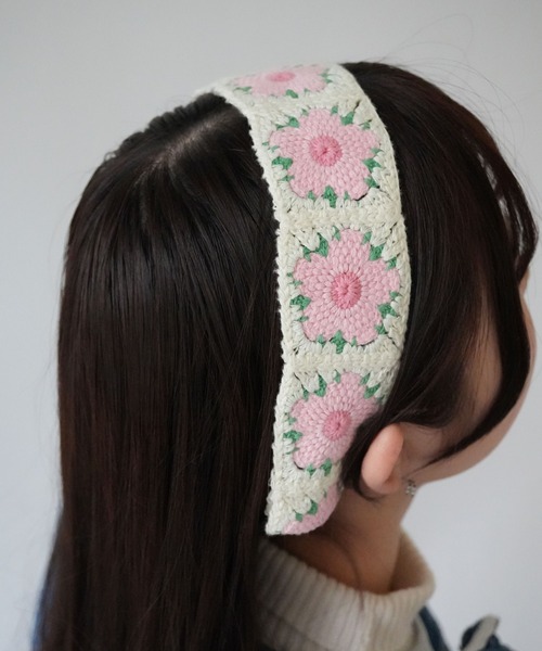 Port / ポート 】 クロシェ カラフル ヘアバンド / カチューム