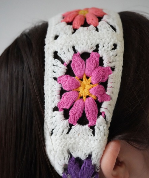 Port / ポート 】 クロシェ カラフル ヘアバンド / カチューム