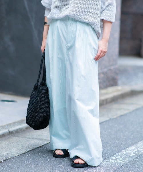 パンツ KKM セール】◇エアリーコットンタックワイドパンツ（その他パンツ